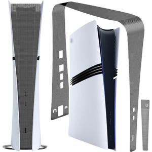 Dust Cover Net for PS5 Slim Console (Long Version), PS5 Slim Heatsink Barrier Pets Hair Anti-dust Cover Dustproof for PlayStation 5 Slim Optical Drive Version/Digital Version Accessories.