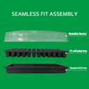 RooTrimmer 20 Pack 1020 Trays, No Drain Holes, 20" x 10", Extra Thick Heavy Duty Seed Starting Trays -Reusable Propagation Flats for Microgreens, Seedlings, Plant Germination, Fodder and Transplant