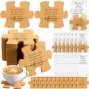 Hushee Inspirational Gift for Coworker Motivational Puzzle Piece Coasters Employee Appreciation Gifts with Cards Bags for Nurses Practitioner Week Staff Office(20 Pcs,Difference)