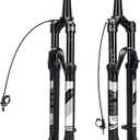 BUCKLOS 26/27.5/29 Travel 120mm MTB Air Suspension Fork, Rebound Adjust 1 1/8 Straight/Tapered Tube QR 9mm Manual/Remote Lockout XC AM Ultralight Mountain Bike Front Forks
