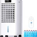 Windowless Portable Air Conditioners Fan, Evaporative Air Cooler w/3 Modes & 3 Speeds, 12H Timer for Smart Auto-off, 2-Gal Tank for 20H Cooling,16FT Remote, No Hose Needed, 46db Swamp Cooler