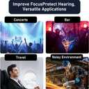 2 x Ultra-Comfy Earplugs for Sleeping Noise Cancelling, 45dB Reusable Ear Plugs for Noise Reduction with 8 Eartips, Silicone Hearing Protection Ear Plugs for Sleep,Work,Concert and Travel