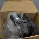 Zonon 10 Pack Slatwall Cowboy Hat Display Holder Western Cowboy Hat Display Rack Hooks Metal Slatwall Accessories Wall Mounted for Retail Shop Home Warehouse Organization (Black)