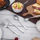 Hiware 72-Piece Silverware Set for 12, Stainless Steel Flatware Cutlery Set For Home Kitchen Restaurant Hotel, Mirror Polished, Dishwasher Safe