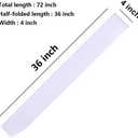 3 x DJDZ 4 Pack White Blank (Plain) Satin Sash Party Accessory for Party,Wedding Decorations and DIY - Design Your Own Sash (White)