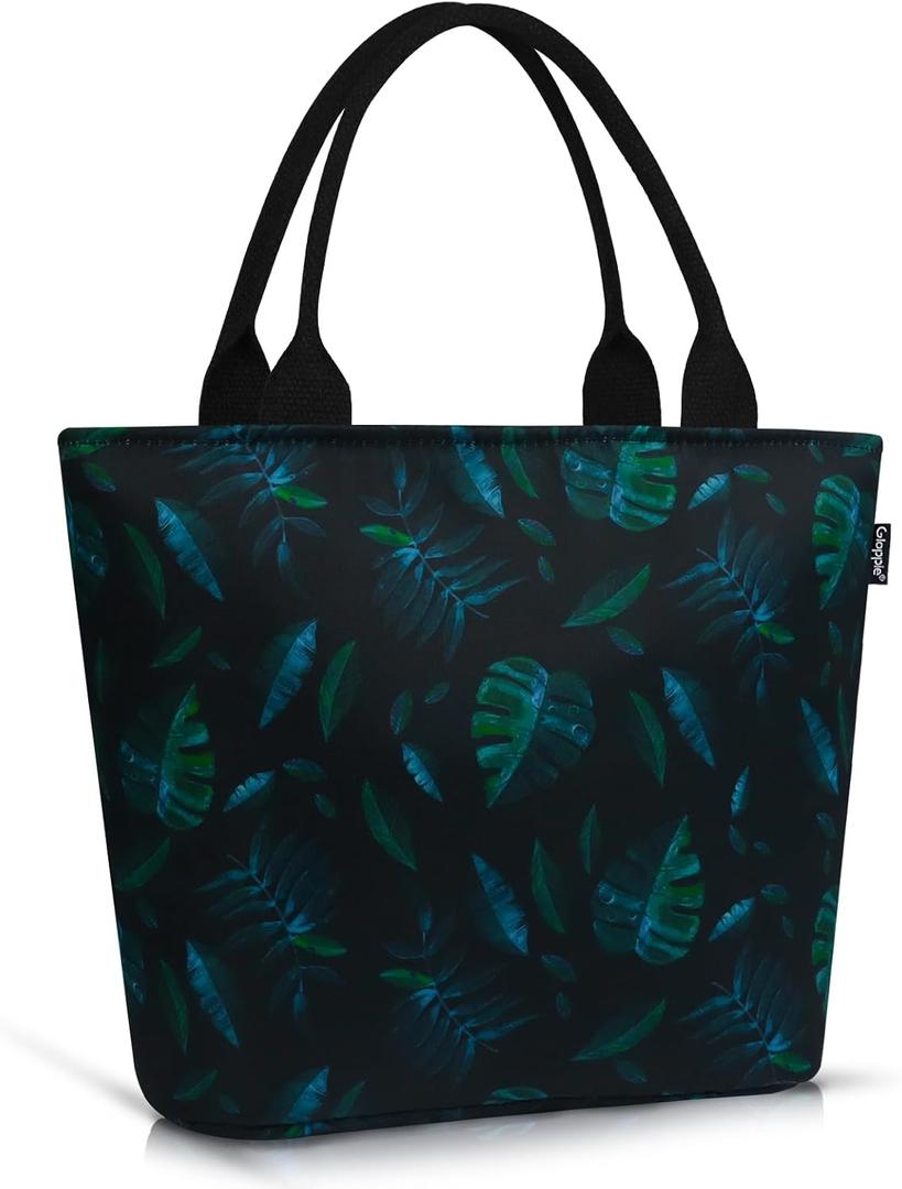 Gloppie Lunch Bag Women Lunch Box Insulated Tote Bag for Work Leakproof Lunch Bags Cooler Bags Plantain Leaf 9L