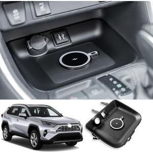 Xipoo Car Wireless Charger Compatible with 2019-2025 Toyota RAV4 Charging Tray Magnetic Wireless Phone Charging Pad Replacement for 2019-2025 Toyota RAV4 Accessories