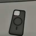 SUPFINE Magnetic for iPhone 15 Pro Max Case (Compatible with MagSafe) (Military Grade Drop Protection) Translucent Matte Shockproof Phone Cover, Black