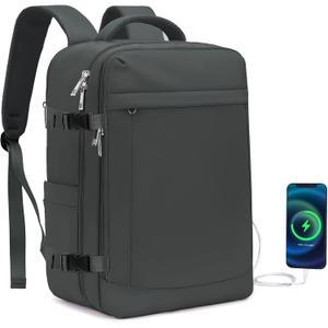 Spirit Airlines Personal Item Bag 18x14x8 Inches Travel Bag Mens Travel Backpack for Women Fit Up to 17 inch Weekender Bags With Usb Charging Port Carry on Flight Approved