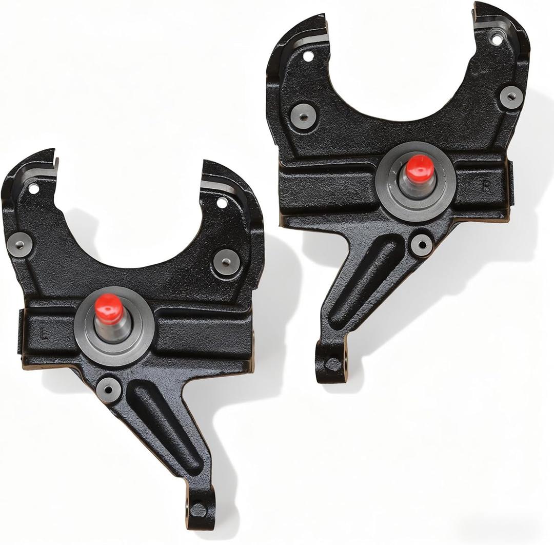 2.5" Drop Spindles, Front Lowering Knuckle Kit Compatible with 1973-1987 Chevy C10 - Fits 1.25" Thick Rotors 2WD ONLY, # M0117K12-1, M0117K12-2