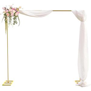 Wedding Arch Backdrop Stand Square 8 x 8 FT Wedding Arches for Ceremony Metal Balloon Arch Frame for Wedding Birthday Party Garden Arbor Anniversary Event Baby Shower Photo Booth Background Decoration
