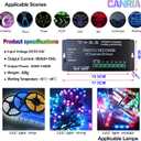 DC 5V-24V 6 Channel DMX512 Decoder LED Controller, for RGBRGB RGBW RGBWW RGBWWW LED Strip Light, 4-Digit Display