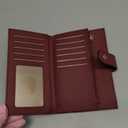 Women's Wallet RFID Blocking Leather Trifold Clutch Wallet Credit Card Holder Ladies Travel Wallet Purse with Pen Holder