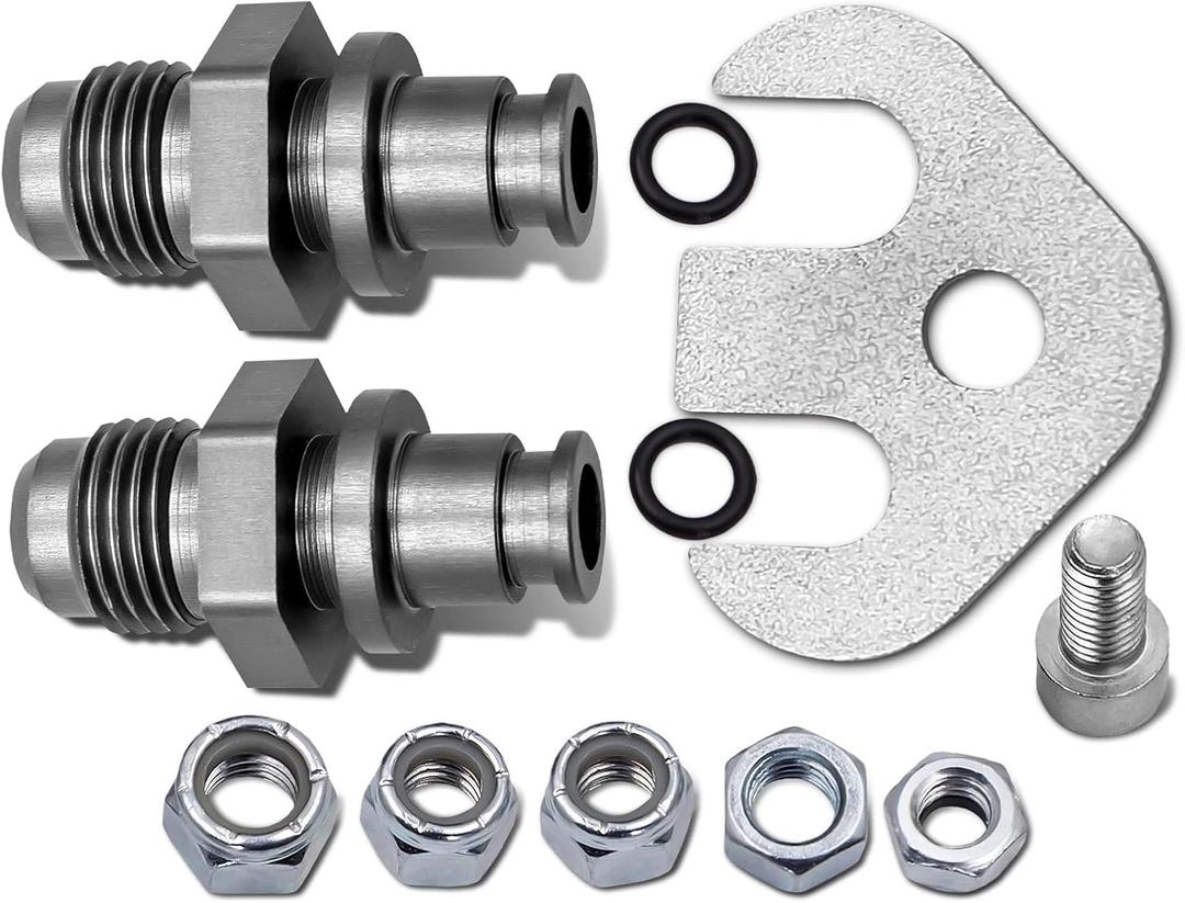 maXpeedingrods Power Steering Rack Line Conversion Fittings Kit Fit for Ford Crown Victoria, Lincoln Town Car, Mercury Grand Marquis 2003-2011 6AN Fit for Ford Focus 2000-2011