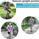 Portable Adjustable Folding Walking Cane with Seat Allows Durability While Walking and Convenience for Sitting, Alloy Crutch Chair, Anti-Slip Lightweight Walking Stick for Seniors
