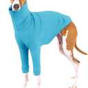 Dog Fleece Sweater Turtleneck Long Sleeve Pullover Sweatshirt Warm Puppy Clothes for Small Dogs (Dark Blue)