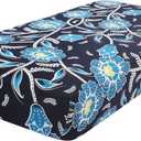 hyha Printed Couch Cushion Covers, Floral Sofa Covers Washable for 2 Cushion Couch, Stretch Pattern Outdoor Cushion Covers for Patio Furniture with Elastic Bottom(Medium, Bluebell)