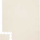 3 Sprouts Baby Foam Play Mat - Soft Foam Floor Tiles for Kids with Interlocking Puzzle Mats for Toddler Playroom - Safe 100% EVA Pads, Non-Toxic Waterproof Playmat - Cream