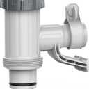 SUMMERBUDDY Pool Hose Adapter for Above Ground Swimming Pool, Pool Replacement Parts with Plunger Valve and Pool Pipe Holder Compatible with Intex/Bestway/Stock Tank Pool, Pool Pump Parts