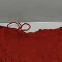 Mr. Pen- Small Christmas Tree Skirt, 24", Red Knitted Christmas Skirt Tree