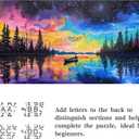 1000 Piece Jigsaw Puzzles for Adults -Ethereal VoyageIrregular Shaped Pieces for Challenging Fun, No Dust Oversize Starry Sky Artistic Puzzle, Gifts for Family Game Night 31.5 x 16 inch (Aurora)