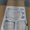 Getstar Dinnerware Sets, Plates and Bowls Sets (10.5 Dish + 8 Dish + 6 Bowl) for 4, Microwave and Dishwasher Safe, Ceramic Dinnerware Set (12 Piece)