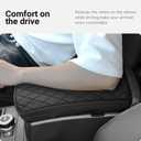Car Center Console Cover Compatible with Nissan Rogue 2014-2020 & Rogue Sport 2017-2022 Accessories,Microfiber Leather Car Armrest Box Pad,Console Armrest Box Lid Protector