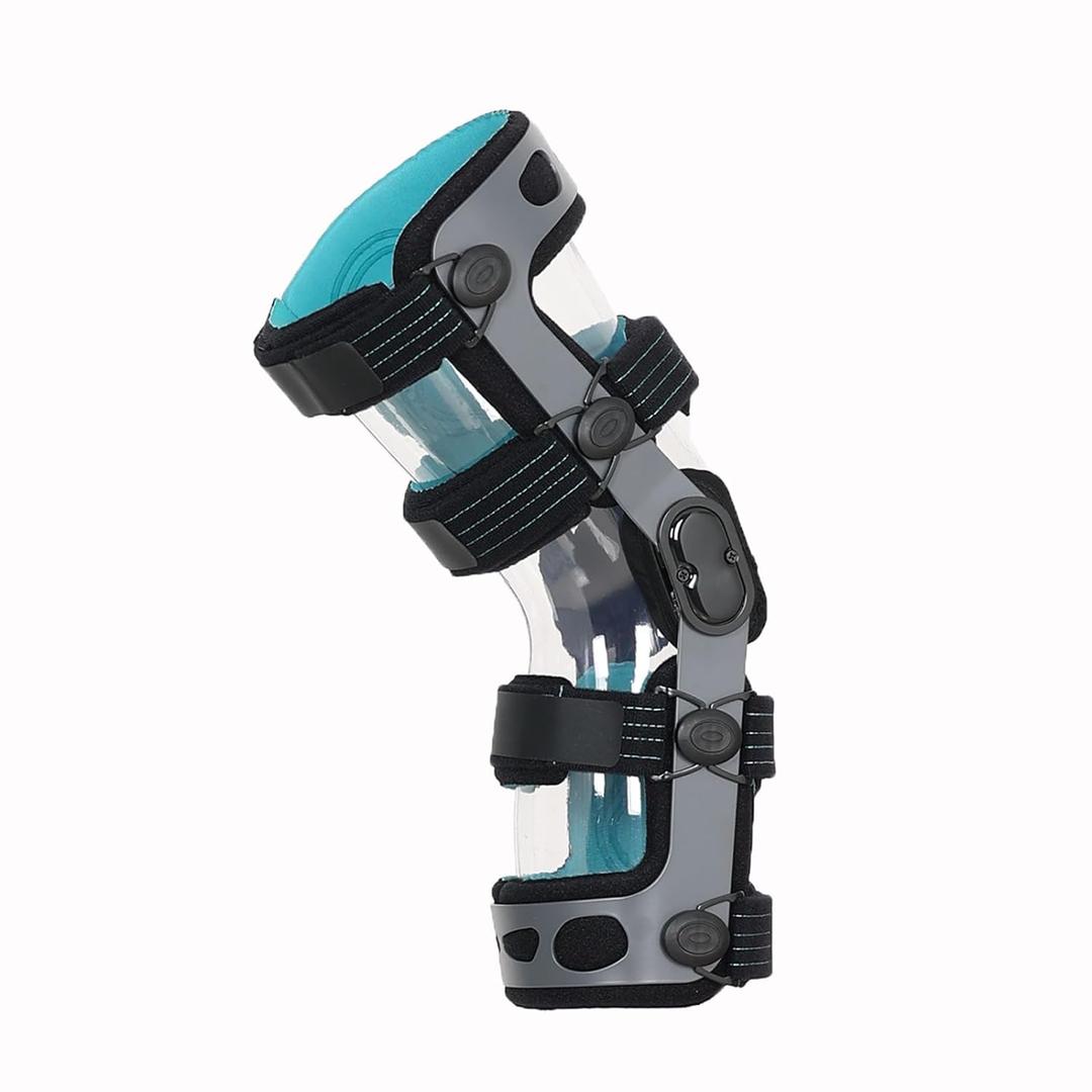 Komzer ACL Knee Brace for Ligament Injuries, Sports Injuries, Arthritis (OA) & Preventive Protection and Relief from Knee Joint Pain/Degeneration, fit Men & Women (M-Right)