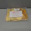 Girls Metallic Shorts Shiny Hot Pants for Dance Gymnastics Sparkly Shorts with Sunglasses (Gold, XL)