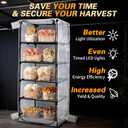 Mushroom Grow Tent, Martha Tent For Mushroom Growing Kit, Mini Greenhouse Indoor, Sturdy Racks Can Accommodate A Variety Of Mushrooms, Including Trays, Fruiting Blocks & Grow Kits (Mushroom Grow Tent)