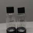 Carbonating Bottles 2Pck 0.5L - Compatible with MySoda and any brands - Quick-Lock Reusable Bottles - Lid and Base Made of Wood Composite - BPA Free - Black