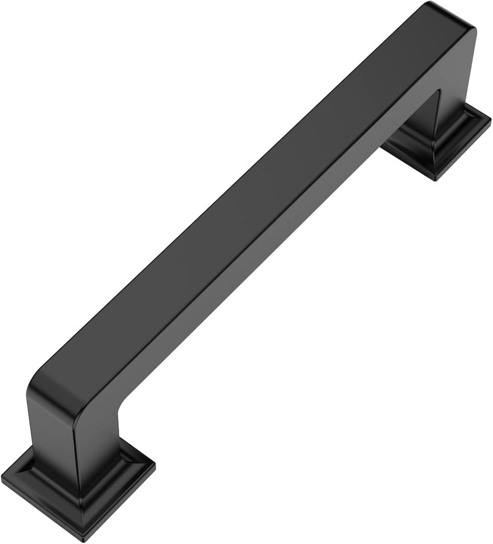 9BUILD 3.75 Inch 10 Pack Matte Black Cabinet Pulls - Kitchen Cabinet Hardware