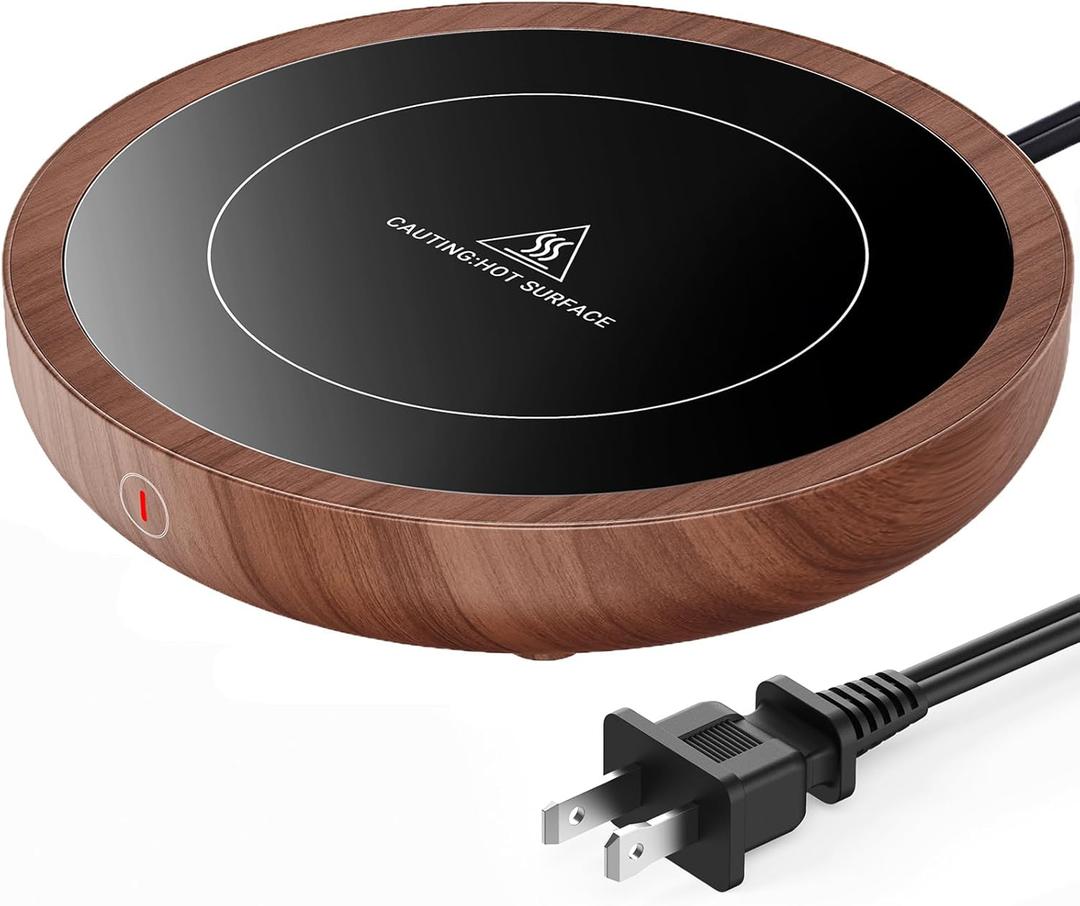 SWEETFULL Coffee Mug Warmer, 36W Electric Cup Warmer for Desk with 3-Temp Settings Advanced Temperature-Controlled Heating Coffee Gifts Accessories for Women Men Milk, Tea, Candle - Wood SWEETFULL Coffee Mug Warmer, 36W Electric Cup Warmer for Desk with 3-Temp Settings Advanced Temperature-Controlled Heating Coffee Gifts Accessories for Women Men Milk, Tea, Candle - Wood