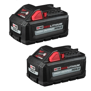 MILWAUKEE ELECTRIC TOOLS CORP 48111862 2PK M18 Redlithium High Output XC 6.0 Battery