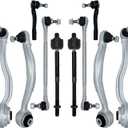 10Pcs Suspension Kit, Front Lower Control Arm w/Ball Joint Fit for Mercedes-Benz C250 2012-2015 C300 2008-2011 C350 2008-2015 E350 2010, Replace CMS10131 CMS10130
