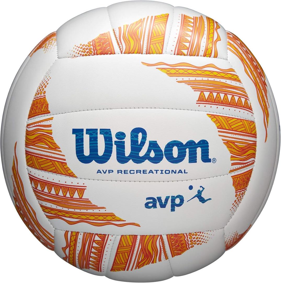 Wilson Outdoor Recreational Volleyball - Official Size (Orange/White)