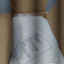 GREENSTELL Small Vanity Stool Chair with Storage and Folding Back, 13.4" x 15" x 30" Square Faux Fur Soft Ottoman, 4 Metal Legs with Anti-Slip Feet, Furry Padded Seat for Makeup, Bedroom, White