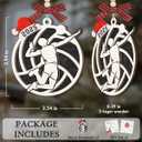 Volleyball Christmas Ornament 2025 - Sport Ornament for Boy Girl, Volleyball Gifts for Player Coach Team Friend, Wooden Christmas Ornaments for Tree Decor - Holiday Keepsake & Xmas Gift Exchange Idea