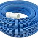 Poolmaster Manual Pool Vacuum Hose, 30 Ft x 1-1/2 for Inground & Above Ground Pools, Not for Automatic Cleaners, Kink-Free, Heavy Duty Pool Cleaner Hose with Swivel Cuff  Made in USA