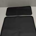 Silicone Coffee Mat,16''x16'' Coffee Bar Mat with Detachable Dish Drying Mat for Kitchen Countertops,Coffee Bar Accessories Fit Under Coffee Maker Coffee Machine Coffee Pot Espresso Machine Dish Rack (Black)