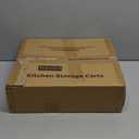 Kitchen Rolling Cart, Microwave Stand with Lockable Wheels, 3-Tier Mobile Utility Cart, Multifunctional Organizer Table Island for Kitchen, Office, Coffee Bar, Balcony, 23.6" x 15.7" x 27.6"