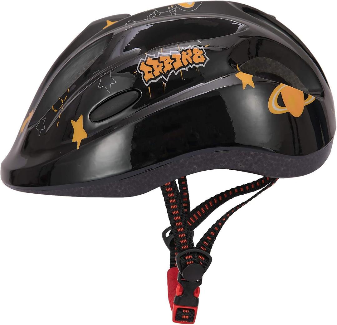 DRBIKE Kids Bike Helmet for Boys and Girls Ages 3-8 Years, Adjustable Toddlers Helmet, Lightweight, for Multi-Sport Cycling Ski Roller Skating Scooter, Multiple Colors (Small, Black)