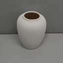 Olly & Rose Rhodes Vase - Flower Vase - White Ceramic Vases Patterned 20cm 8 Inch