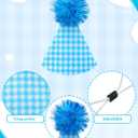 PET SHOW 10 Pack Mini Party Hats for Small Dog Birthday Stuffed Animals Dolls Puppy Cats Adjustable Headband Colorful Holiday Felt Hats Kitten Pet Grooming Costume Accessories