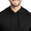 Fruit of the Loom Men's Eversoft Fleece Pullover Hooded Sweatshirt, Moisture Wicking & Breathable (Black, XL)