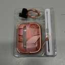 Inesore for AirPods Pro 2nd Generation Case Cover with Lock, Flowers Cute Air Pods Pro 2 Case Hard iPod Pro Cases for Women Girls with Cleaner Kit (2023 USBC /2022/2019) Pink Gold Marble