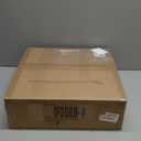 Joveco Ottoman Footrest Stool Small PU Leather Square Footstool (Brown #1)