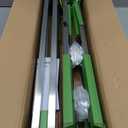 Adjustable Height Sawhorse 2 Pack, Folding Portable Saw Horses with 30-34 inch Adjustable Legs, Heavy Duty Steel Pro Bench Saw Horse for Woodworking, Carpenters, Contractors, Fully Assembled (green)