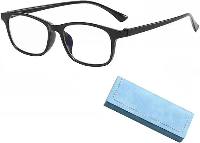 Blue Light Blocking Glasses Vintage Half Frame UV Clear Lens Anti Eyestrain Computer Gaming Glasses for Women Men