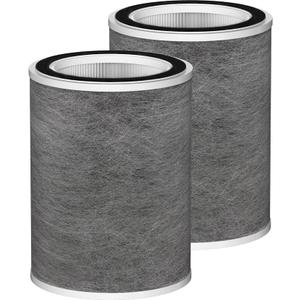 HP201 HEPA Replacement Filter Compatible with Shark HP201 HP202 HP301 HP302 UA205 AP1000 HC501 HC502 Air Cleaner Purifier MAX, Compare to # HE2FKBASMB & HE2FKBAS 2 Pack